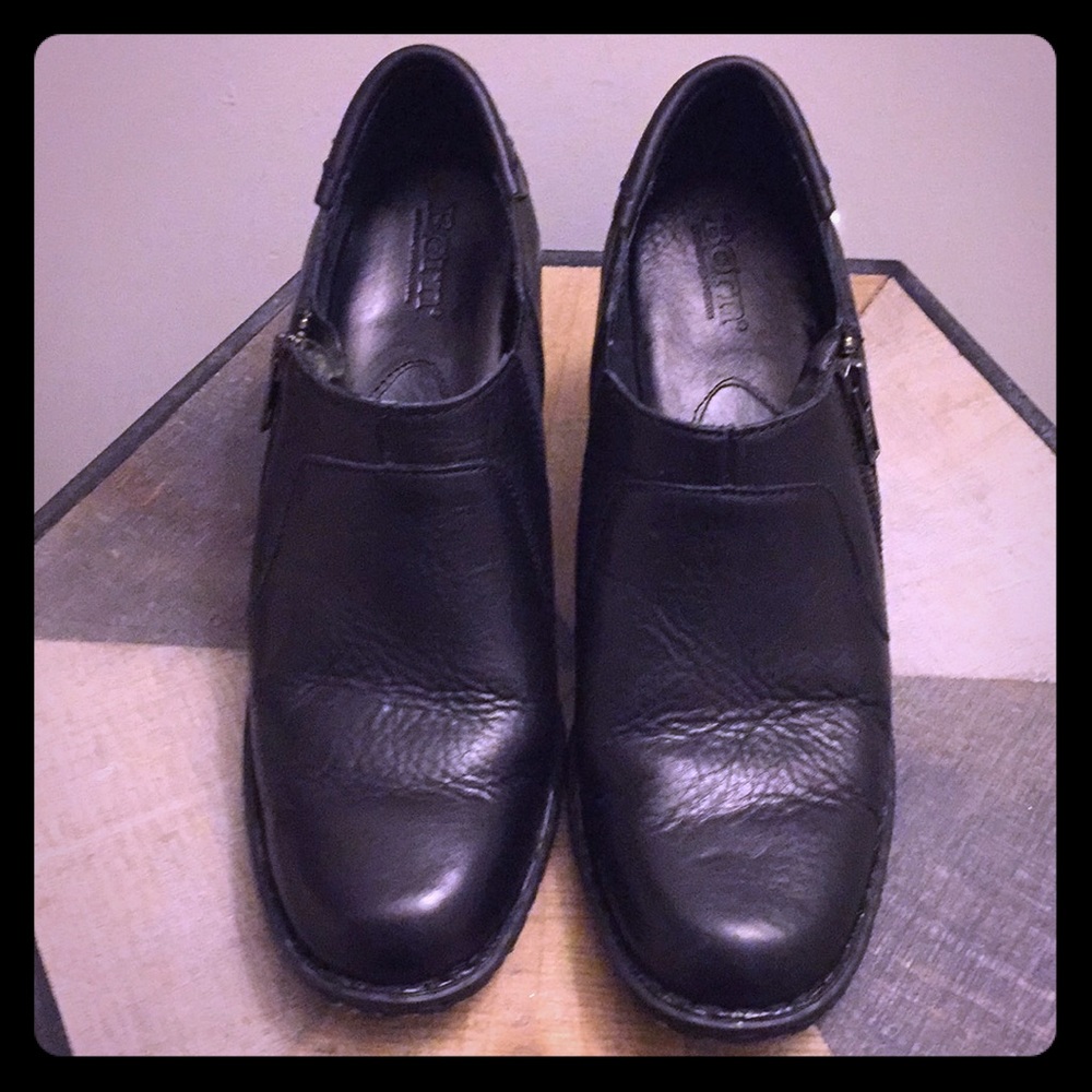 Born black ankle booties (size 8 1/2)